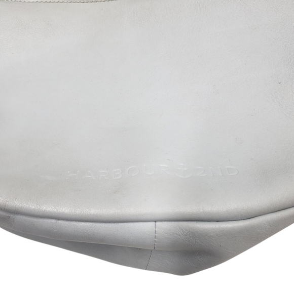 Harbour 2nd Grey Blue Leather Hand Bag Detachable Crossbody Guitar Strap - Picture 3 of 15